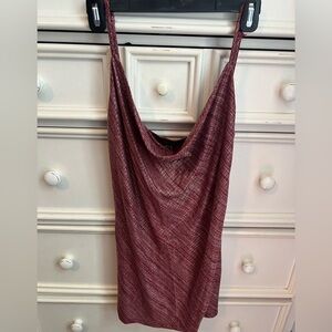 Sparkly swoop neck mini dress